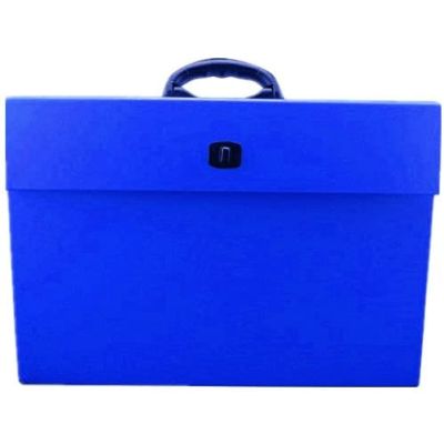 Office Expanding Box File 20 Pocket A4 Documents Organiser Paper Folder Carry Case with Handle