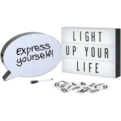 LED Lightbox Duo Gift Set: Speech Bubble & Cinematic Lightbox Combo Set