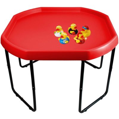 Children's Large Plastic Water Fun Mixing Play Tray and 5 Random Rubber Duckies