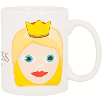 Boyz Toys Emoji-Princess Ceramic 350ml Mug in Gift Box
