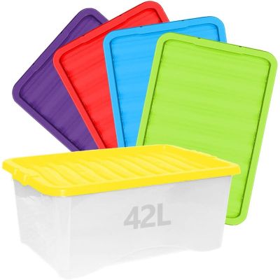 Large Clear Plastic Stackable Storage Boxes