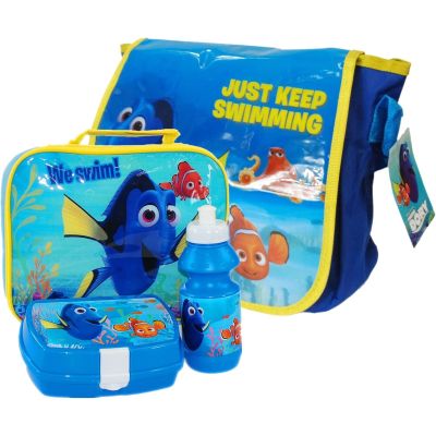 Finding Dory Nemo Official 'Just Keep Swimming' Messenger Bag & Lunch Bag