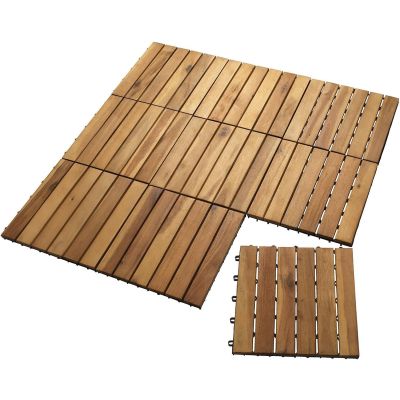 Solid Acacia Wood Deck Tiles