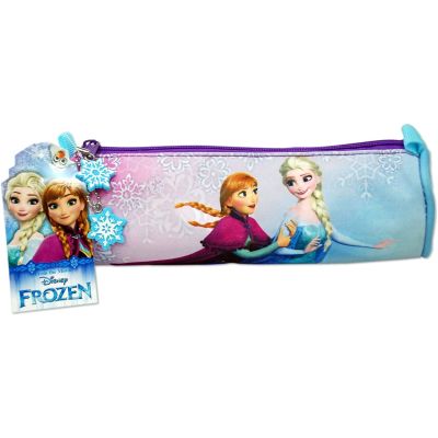 Disney Frozen Girls Purple Round Tube Pencil Case Stationary