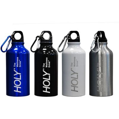 Aluminium Sports Drink Water Bottles with Carabiner Clip
