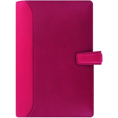 Filofax Nappa Cerise Pink Deluxe Leather Personal Planner Journal