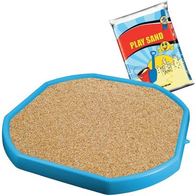 Children's Plastic Sand Pit Toys Water Fun Mixing Play Tray & 20kg Bag of Play Sand