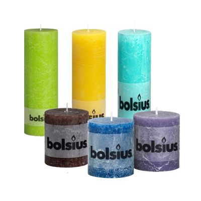 Bolsius Rustic Pillar Paraffin Wax Candle