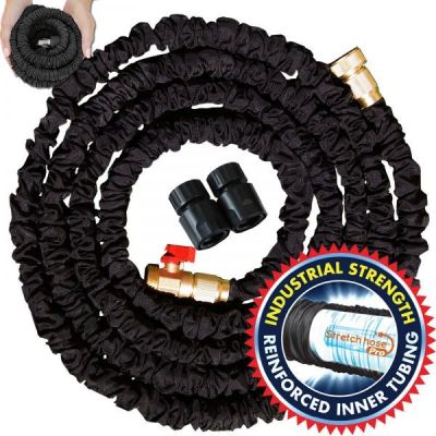 Stretch Hose Pro Expandable Water Hose Brass Fittings Garden