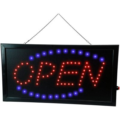 LED 'Open' Sign Shop Front Open Sign 240V Illuminating LED