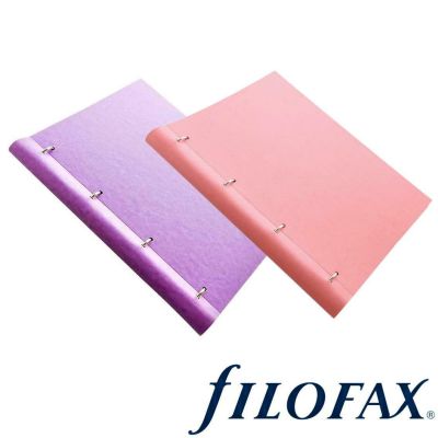 Filofax Classics Assorted A4 Pastels Clipbook Duo Set: Orchid & Rose Set