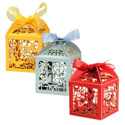 Favour Box Laser Cut Wedding Sweets Candy Gifts